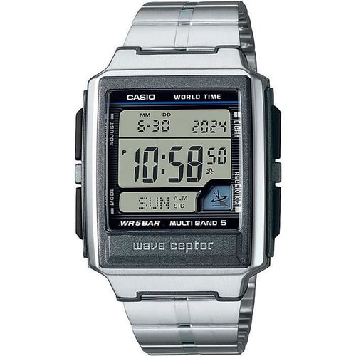 Casio Montre Argent Digital Hommes Wave Ceptor Wv-59rd-1aef