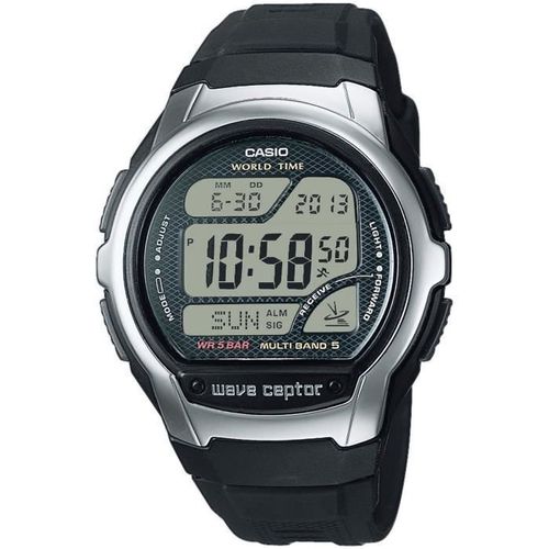 Casio Montre Noir Digital Hommes Wave Ceptor Wv-58r-1aef