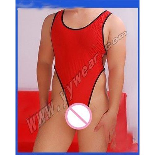 Sous-Vêtements Siamois Moulants Et Sexy Pour Hommes, Sous-Vêtements En Soie Glacée, Entrejambe, Gay, Jockstrap, 2017