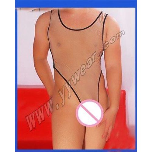 Sous-Vêtements Siamois Moulants Et Sexy Pour Hommes, Sous-Vêtements En Soie Glacée, Entrejambe, Gay, Jockstrap, 2017