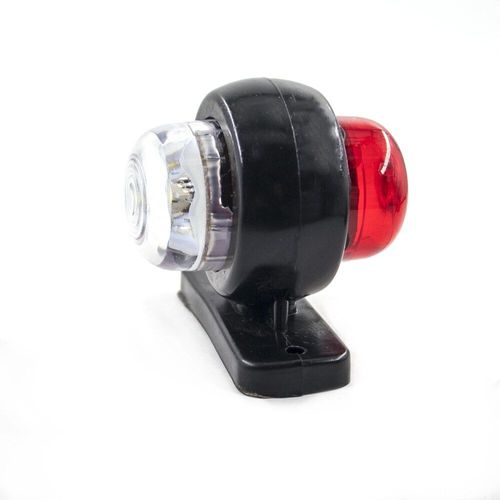 2pcs White And Red Marqueur Latéral Sécurité Externe, 2 Pièces, 12v 24v, Clignotant Sécurité, Camion, Remorque, Camion, Caravane, Tracteur Nipseyteko