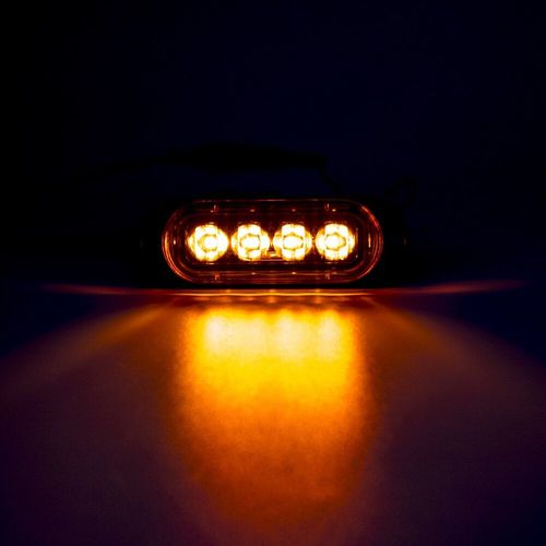 Amber Feu Signalisation Latéral À 4 Led, Clignotant, 12v -24v, 10 Pièces, Camion, Remorque, Camion, Caravane, Bus Nipseyteko