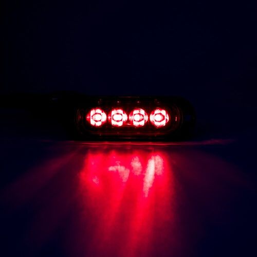 Red Feu Signalisation Latéral À 4 Led, Clignotant, 12v -24v, 10 Pièces, Camion, Remorque, Camion, Caravane, Bus Nipseyteko