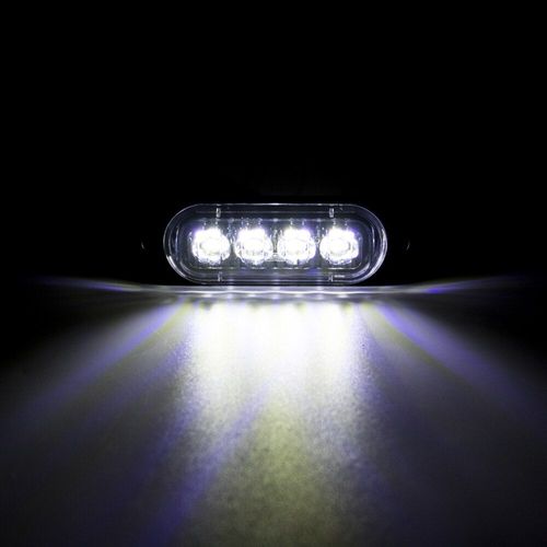 White Feu Signalisation Latéral À 4 Led, Clignotant, 12v -24v, 10 Pièces, Camion, Remorque, Camion, Caravane, Bus Nipseyteko