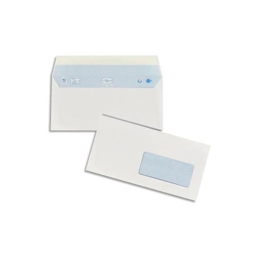 Oxford Boîte 200 Enveloppes Blanches Auto-Adhésives 90g 110x220mm Dl Fenêtre 45x100mm