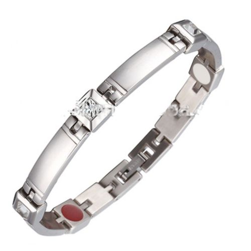Très Joli Bracelet Magnétothérapie 4 Aimants Féminin Design Dubaï Cristaux Diamant Swarovski Elements