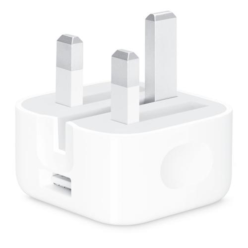 Chargeur Usb Officiel Apple Anglais Uk 5w Compact (Usb Power Adapter With Folding Pins) - A1552 / A2280