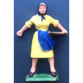 Figurine Fermière Starlux, Paysan, Paysanne, Fermier