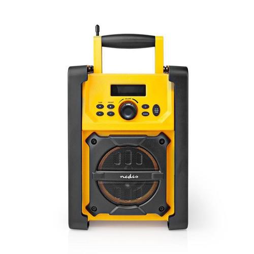 NEDIS Radio FM de Chantier 15 W Bluetooth IPX5 Poignée de Transport