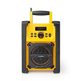 NEDIS Radio FM de Chantier 15 W Bluetooth IPX5 Poignée de Transport