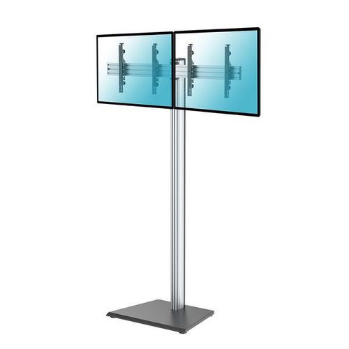 Pied TV Kimex Support sur pied 2 écrans TV 43" - 49"