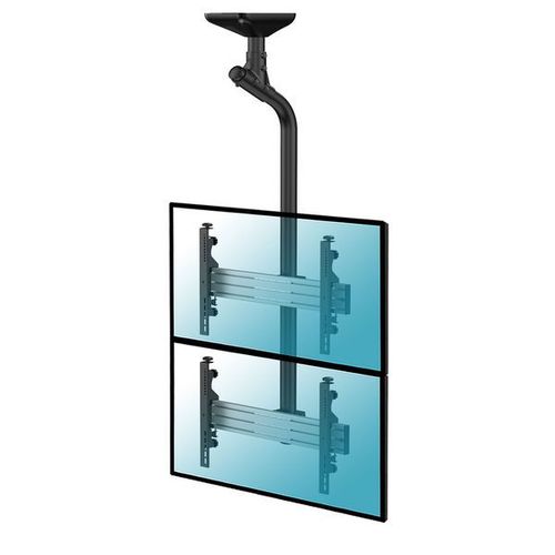 Support plafond pour 2 écrans TV 43''-55'' - Hauteur 175cm