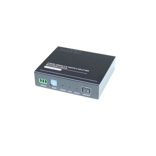Splitter HDMI2.0 & HDCP2.2, 1 entrée-2 sorties, EDID, RS232, 4K60Hz