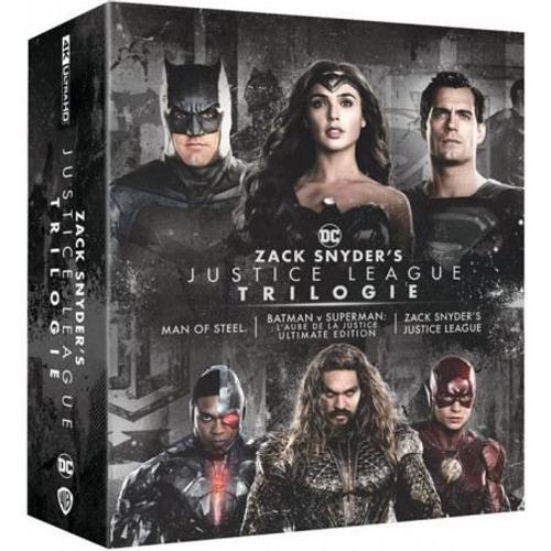Zack Snyder's Justice League Trilogie : Man Of Steel + Batman V Superman : L'aube De La Justice + Zack Snyder's Justice League - 4k Ultra Hd + Blu-Ray