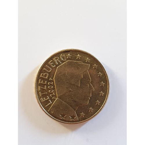 Pieces 50 Cent Euro Letzebuerg Rare 2002