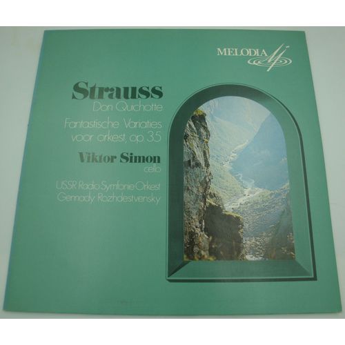 Viktor Simon/Rozhdestvensky/Ussr Radio Don Quichotte/Fantastische Variaties Strauss Lp 1974 Melodia