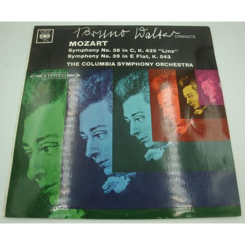 Bruno Walter/Columbia Symphony Symphony N°36 Linz - 39 In E Flat Mozart Lp Cbs