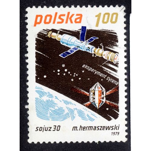 Timbre Polska,Sojuz 30,M.Hermaszewski,1979,1,00,Eksperyment Syrena