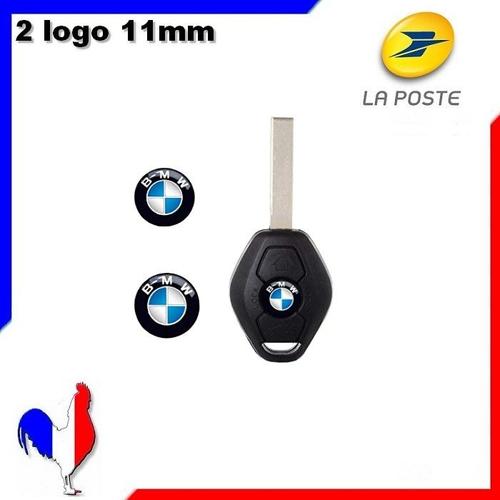 2 nouvelles BMW Clé Key Alu Emblème Logo Autocollant 11 mm diamètre 
