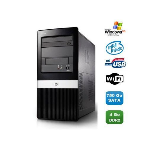 PC HP COMPAQ DX2400 Core 2 Duo E7200 2.53Ghz 4Go DDR2 750Go WIFI Win XP PRO