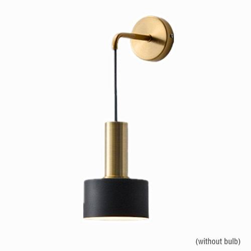 Lampe Murale Nordique E27 En Fer, Luminaire De Chevet, Idéal Pour Un Bar, Une Chambre À Coucher, Une Allée Ou Une Applique (Sans Ampoule)