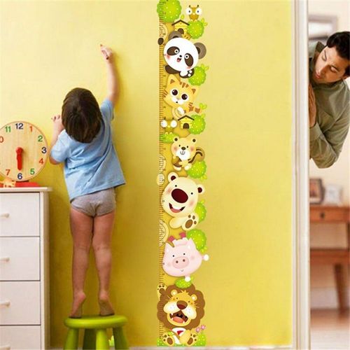 Autocollants Muraux En Vinyle Pour La Mesure De La Taille Des Enfants, Stickers Décoratifs Amovibles Pour La Maison