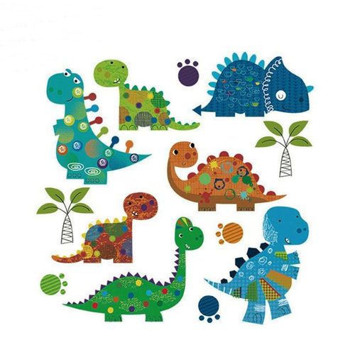 1 Ensemble De Patchs De Transfert En Forme De Dinosaure, Lavables, Pour Enfants, Décoration De Vêtements, Autocollants Pour Sac, Fille Et Garçon, Offre Spéciale