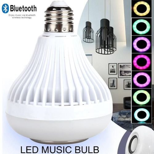 Ampoule De Musique Sans Fil E27 Led, Haut Parleur Portable Coloré Ktv, Lampe Audio Pour La Maison, Bluetooth 4.0, Haut Parleur Intelligent, Mini Cadeau, Contrôle Avec Application