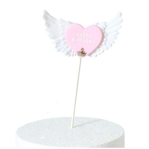 Décoration De Gâteau D'anniversaire En Forme D'ailes D'ange, 1 Pièces, Décoration Pour Fête D'anniversaire, Bricolage, Cadeaux Pour Enfants