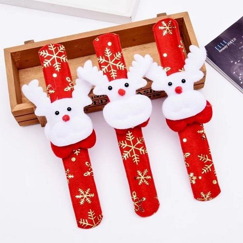 Bracelet En Forme De Cercle Pour Enfants, Jouet De Fête Du Nouvel An, Cadeau De Noël, Stanta Claus, Bonhomme De Neige, Cerf, 6 Pièces