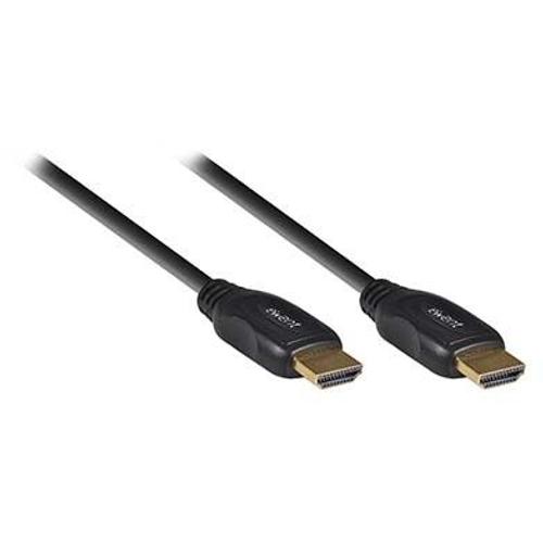 Ewent - Câble HDMI avec Ethernet - HDMI mâle pour HDMI mâle - 2.5 m - blindé - noir