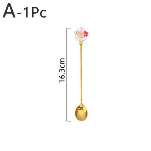 Cuillère À Café En Acier Inoxydable, Mini Marguerite, Tournesol, Fourchette À Fruits, Cuillère À Thé Dessert, Cuillère À Thé, Vaisselle Pour Enfants