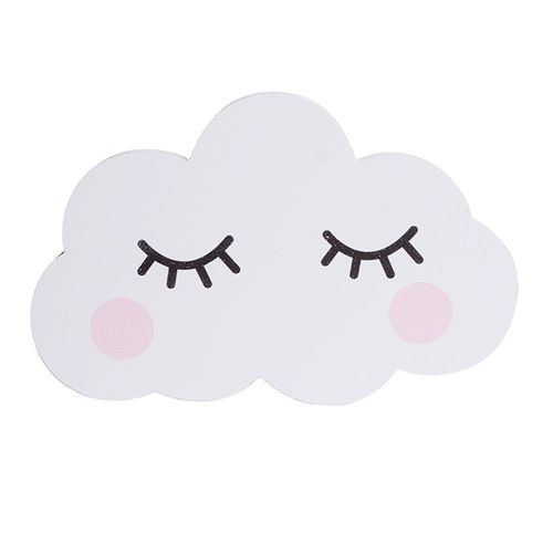 Autocollants Muraux 3d En Panneaux De Bois, Mignons Nuages, Lune, Lapin, Pour La Chambre Des Enfants Et Des Petites Filles, Décorations Pour La Maison