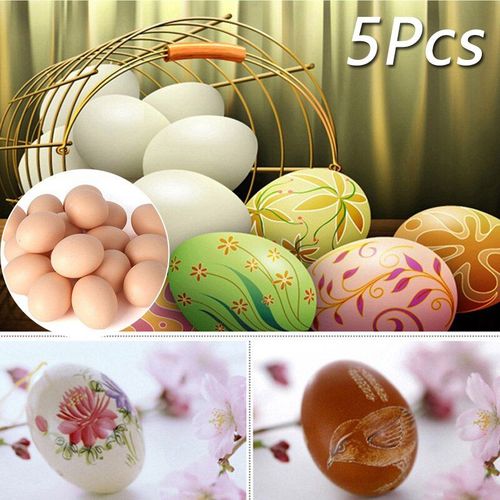 Simulation D'¿Ufs De Poule Maison, 5 Pièces, Petits Et Faux ¿Ufs, Ferme, Fournitures D'animaux, Cages, Accessoires Nid De Poule, Jouets Pour Enfants, Bricolage, Peinture