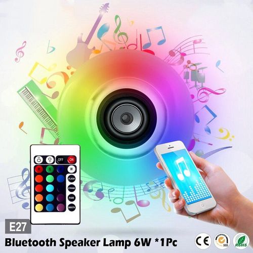 Ampoule Led Bluetooth 4.0, Haut Parleur Pour Écouter De La Musique, Sans Fil, E27, Lampe, Barre Audio, Cadeau