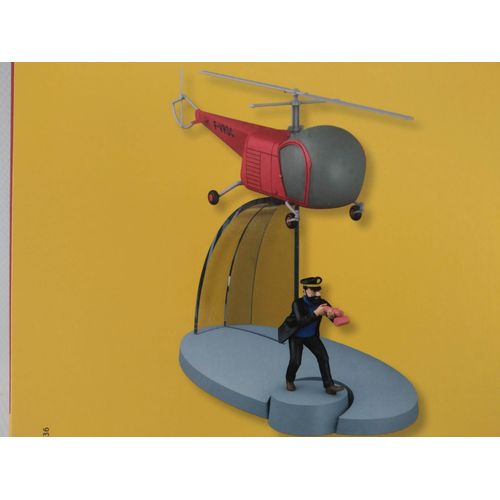 Hélicoptère Miniature - L'hélicoptère Bordure De L'affaire Tournesol - Collection En Avion Tintin N°36-Hachette