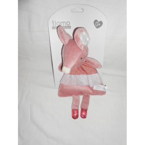 Doudou Peluche Miffy Souris Rose Olmitos Tiamo Collection Robe Tulle Bruit De Papier
