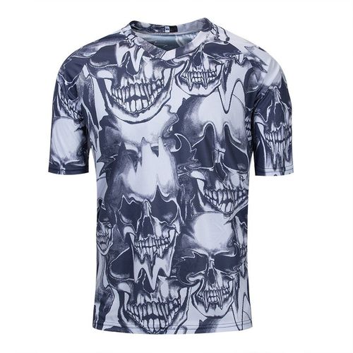 Été Crâne Descente Jersey Hommes Dh Vtt Vêtements Tout-Terrain Mx Cyclisme Vêtements Vtt Vélo T-Shirt Motocross Robe Blusas