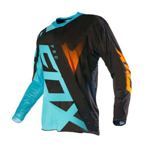 Été Hommes Respirant À Manches Longues Respirant Vélo De Descente Moto Jersey Maillot De Cyclisme