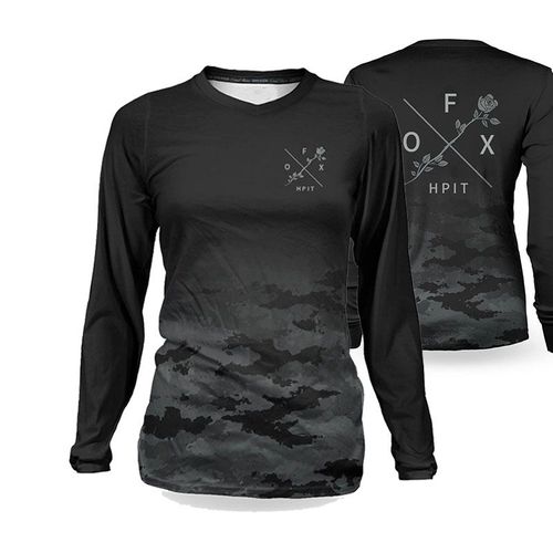 2021 Femmes Descente Maillots Hpit Fox Vtt Chemises Tout-Terrain Dh Moto Maillot Motocross Vêtements De Sport Fxr Vélo