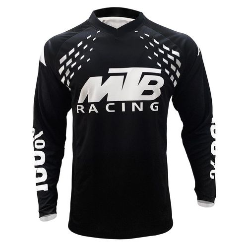 Maillot De Cyclisme Pour Hommes, Ensemble De Sport, Vtt, Moto, Montagne, Rpet, Maillot De Cyclisme, Noir, Géométrique, Course De Descente, Chemise Longue