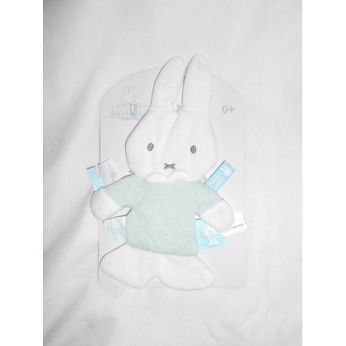 Doudou Miffy Nijntje Menthe Vert Lapin Olmitos Collection Tiamo Mjn415 Plat Ruban Pull Tricot 