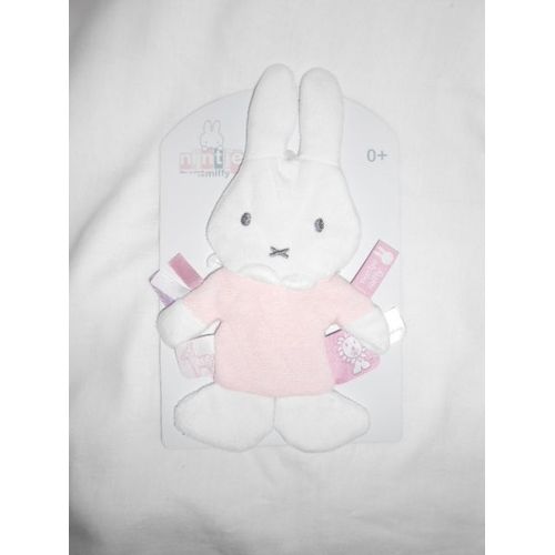 Doudou Miffy Nijntje Rose Bruit De Papier Lapin Olmitos Collection Tiamo Mjn515 Plat Ruban Pull Tricot 