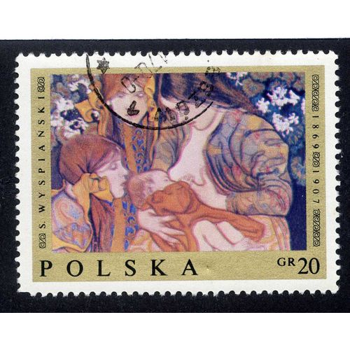 Timbre Polska S.Wyspianski 1869-1907,Gr 20