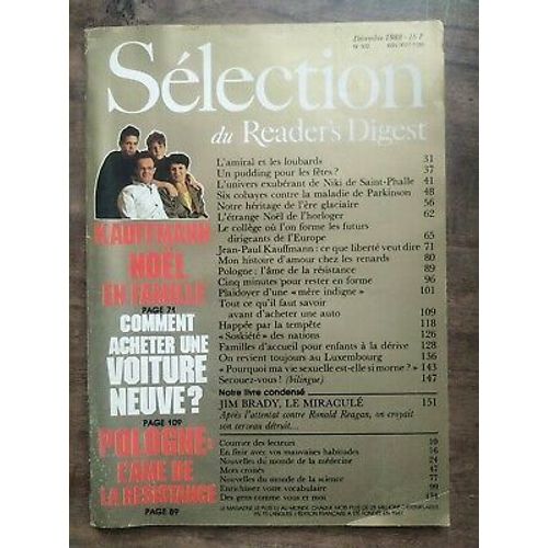 Sélection Du Reader Digest - Décembre 1988