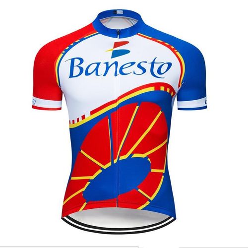 Nouveau 2020 Banesto Équipe Pro Cyclisme Maillot Vtt Ropa Ciclismo Hommes Femmes Été Cyclisme Maillot Vélo Jersey