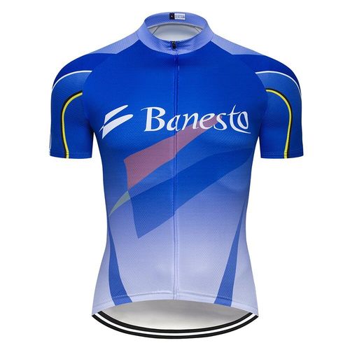 Nouveau 2020 Banesto Équipe Pro Cyclisme Maillot Vtt Ropa Ciclismo Hommes Femmes Été Cyclisme Maillot Vélo Jersey