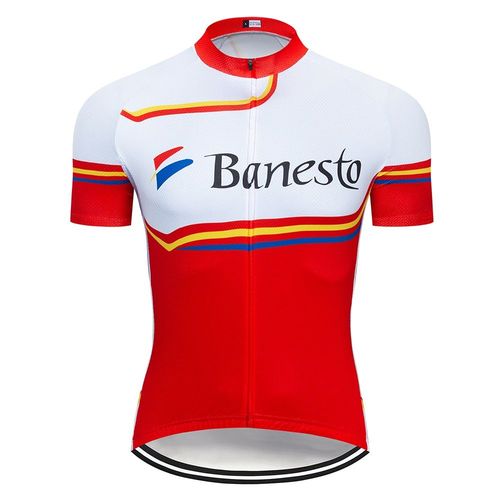 Nouveau 2020 Banesto Équipe Pro Cyclisme Maillot Vtt Ropa Ciclismo Hommes Femmes Été Cyclisme Maillot Vélo Jersey