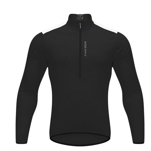 Réfléchissant Cyclisme Maillots Hommes À Manches Longues Maillot Descente Vélo Vêtements Ropa Ciclismo Chemises Serré Vélo Vtt Jersey