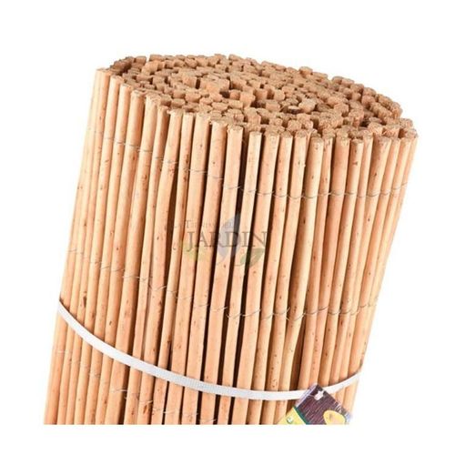 Canisse En Osier Naturel Brise-Vue Balcon Écorcé 1x5 M, Occultation 85%, Utile Pour L'ombrage Ou La Délimitation De Votre Jardin